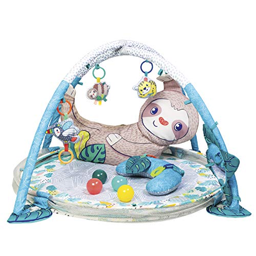 Infantino 4-в-1 Sloth Jumbo - Разход на детска спортна зала и детска площадка за игри с топка за научните изследвания и развитието