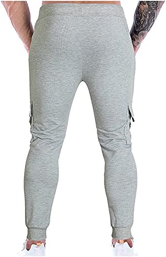 QTOCIO Мъжки Ежедневни Панталони за Джогинг Slim Fit Спортни Спортни Панталони за Занимания във фитнеса, Спортни Панталони