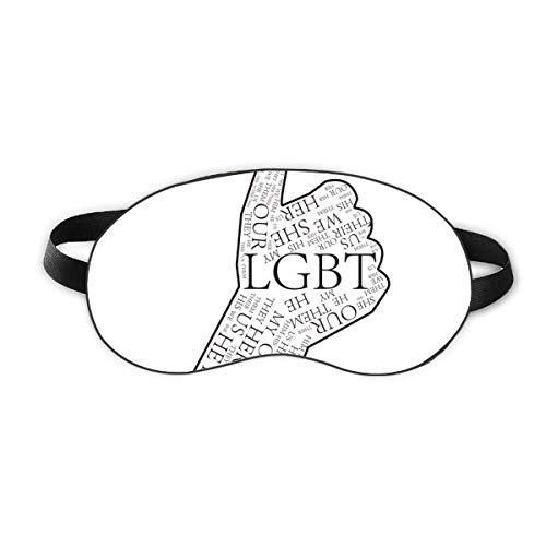 ЛГБТ Дъгата Флаг Отличен Щит за Сън, За Очите Мека Нощна Превръзка На Очите Сянка на Кутията