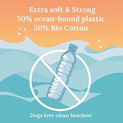 Нашийник от морската вълна за големи кучета - Изработен от рециклирана пластмаса, екологично Чисти Аксесоари