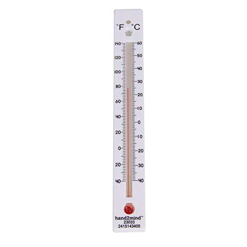 Сигурна термометри hand2mind ниско радиус на действие, с двойна мащаб, без съдържание на живак за научни използване на помещения