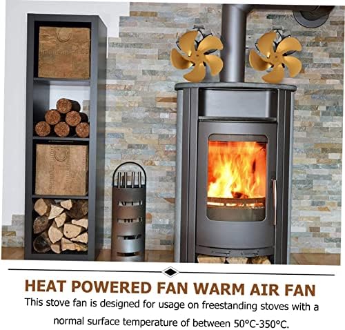 Преносимите Метални Фенове Печной Вентилатор Вътрешен Вентилатор Fan за дървени Трупи Спестяващ Горивния Въздух