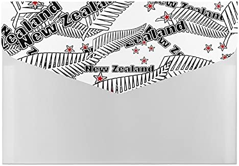 Нова зеландия Папрат Маорите С Принтом Разрастващите се Папките за Файлове, Органайзер за Папки за Документи, Декоративен Органайзер за Училище Офис Пътуване