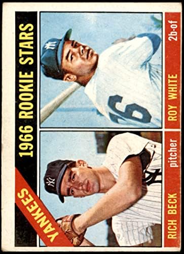1966 Topps 234 Начинаещи Янкис Рой Уайт /Рич Бек на Ню Йорк Янкис (бейзболна картичка) PHAIR Янкис