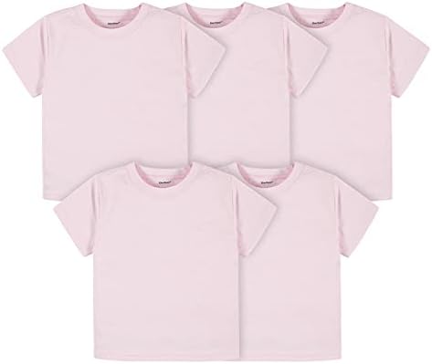 Обикновена Тениска с къс ръкав за деца Gerber Baby, 5 опаковки, Трикотаж 160 ГОРИВО