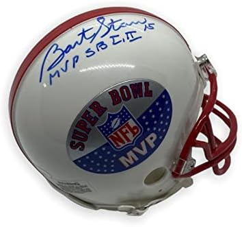 Мини-Каска с автограф на Барт Starr с надпис TriStar - Каски NFL с автограф