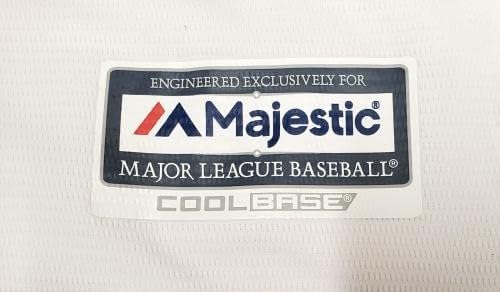 Бяла риза Houston Majestic с автограф на Йордан Álvarez Размер XL JSA - Тениски MLB С автограф