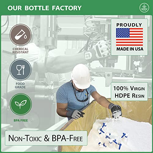 Пластмасови бутилки-опаковки Bar5F Празни 16 Унции за химикали и Почистващи разтвори Спрей с регулируема глава Fine to Stream 4 бр. в опаковка