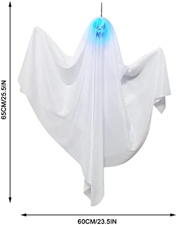 LIKESIDE Хелоуин Decor - Украса за парти в чест на Хелоуин, 1 Опаковка Светещи Бели Висящи бижута с Духове на