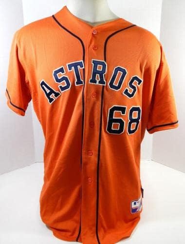 2013-19 Хюстън Астрос #68 Използвана в Играта Оранжева Риза С дистанционно табелка 50 DP23624 - Използваните В играта Тениски MLB