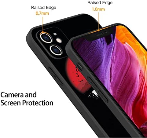 ZRKDDFC е Съвместим с калъф за iPhone 12 6,1 инча, мека Течна Силиконова Гел гума За пълна защита на тялото,