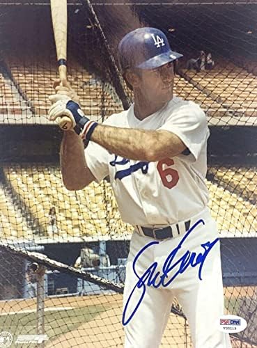 Стив Гарви е Подписал 8x10 Снимка Dodgers PSA V30119 - Снимки на MLB с автограф
