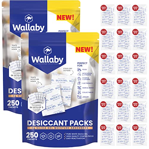 Австралийци 2 грама (20 пакети) Безопасни за хранителни продукти, опаковки-изсушители с осушителем от чисто бяло