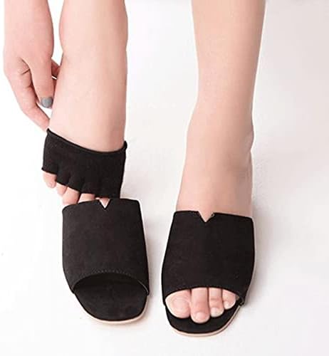 3 Чифта Женски Спортни чорапи За Йога с Нескользящим пръсти, Чорапи с половини, изземване на Петата, Чорапи с пет