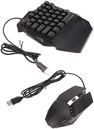 Одноручная Клавиатура, Одноручная Клавиатура С Инсталирана RGB Подсветка на Мишката