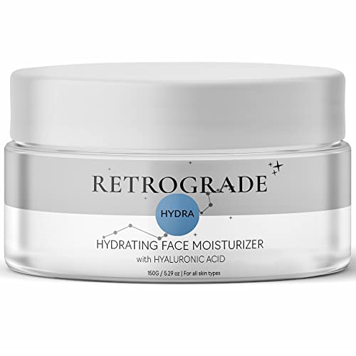 Retrograde Hydra – Хидратиращ крем за лице - Овлажняващ гел-крем, на водна основа - Ежедневен хидратиращ крем за лице за суха чувствителна кожа Хиалуроновата киселина - Сер?