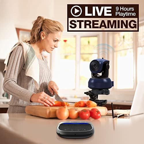 Безжична уеб камера Gsou, камера за видео разговори с резолюция HD 1080P и стрийминг, която е Съвместима с усилвател с Bluetooth