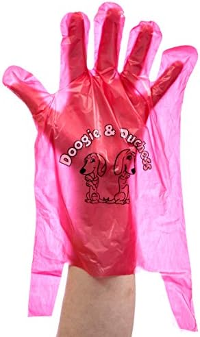 Ръкавица за отпадъци на домашни любимци Doogie & Duchess (Червен)