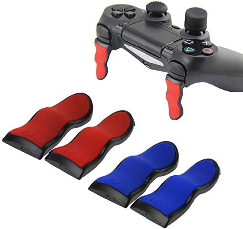 SERIGAS - 2 бр. Нескользящие Извити Бутона L2 R2 Extended Triggers за Удължител на Спусъка контролер PlayStation 4 PS4
