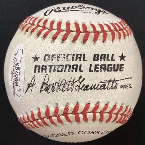 Бил Тери Подписа Бейзболен Автограф ABG ню ЙОРК Джайънтс HOF Последния Нападателя NL 400 JSA - Бейзболни топки с автограф
