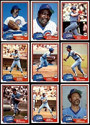 1981 Сет екип Topps Chicago Cubs Чикаго Къбс (сет) NM/MT Къбс
