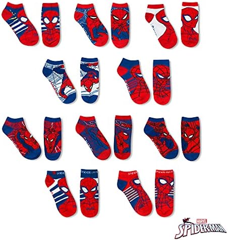 Чорапи Marvel със спайдърмен на за момчета, 10 Чифта Чорапи с Дълбоко деколте за момчета от 3-9 години