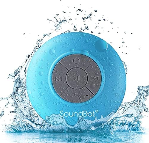 Комплект за кола SoundBot SB360 Bluetooth + SB510 Blue HD Bluetooth-високоговорител за душата, безжични разговори и гледане на музика, без помощта на ръце с USB-зарядно устройство, portable сво