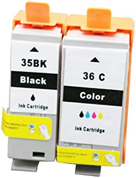 Gasin х 2-Компонент Съвместим PGI-35 CLI-36 (1 трицветна 1 черен) на Взаимозаменяеми касета Подходяща за принтери на