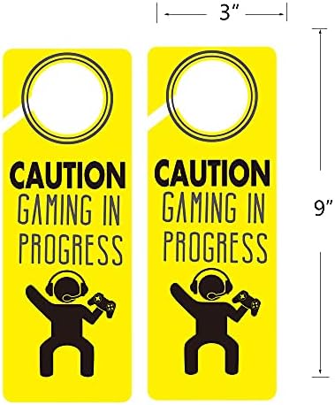 Играта в процеса, 2 опаковки, Забавен Знак на Закачалка Не се притеснява Врата, за момчета, Момичета, Спални, Компютърни
