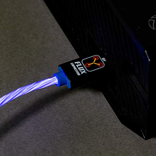 Numskull Официален led кабел Micro USB Back to the Future е с led подсветка и манивели за палеца - 1,5 М Кабел за бързо