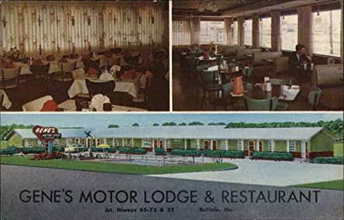 Gene' ' s Motor Lodge and Restaurant Бъфало, щата Мисури, Мисури, Мисури Оригиналната Реколта Картичка