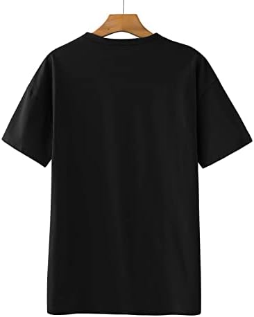 Есенно-Годишната Женска Тениска С Къс Ръкав 2023 Облекло Regular Fit Crewneck Графичен Обяд Основна Блуза,
