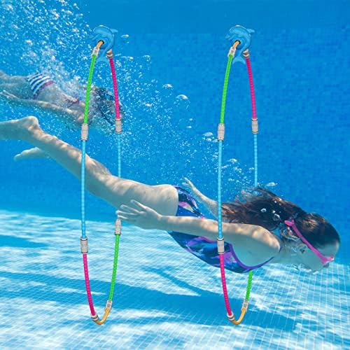 Играчки с пръстен за басейна Forblader, 2 комплекта Пръстени за плуване във водни видове спорт за децата, Гмуркане с Шнорхел
