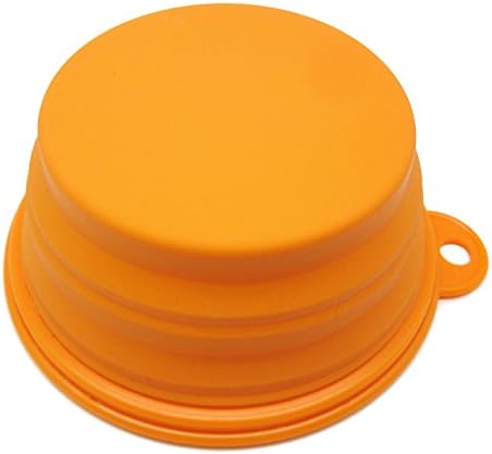 Алфи Пет - Пътна купа за домашни любимци, с възможност за разширяване / сгъване - Размер: 1,5 чаша, цвят: оранжево
