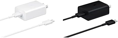 Стенно зарядно устройство SAMSUNG мощност 15 W Type C (кабел USB-C е включен в комплекта), бяло и монтиране