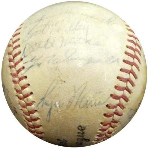1960 г. Ню Йорк Янкис Подписаха Официалните Бейзболни топки Малки първенства с Автограф от 25 Души, включително Роджър Марис и Йога Берра PSA / DNA #K49523 - Бейзболни топки с ?