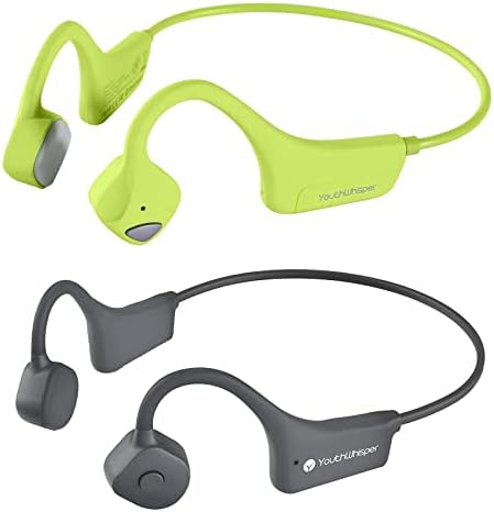 Безжични слушалки YouthWhisper с костна проводимост - Bluetooth-Слушалки с отворени уши, Водоустойчиви Спортни Слушалки с микрофон, Шумоподавляющая Костно Водещ Слушалки за