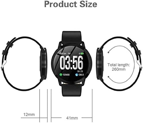 SDFGH Смарт часовник Спортен Гривна Тракер Активност Часовници с Пульсометром, Монитор на Кръвното налягане,