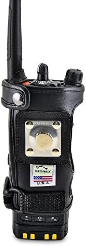 Чанта-кобур Turtleback за носене Motorola APX 7000 за пожарна и полицейска двустранна радиовръзка с клипс за колан, Черен