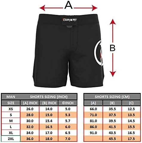Мъжки къси панталони за MMA KOMBAT USA – бързо съхнещи Спортни къси Панталони за мъжете | Спортни Панталони за