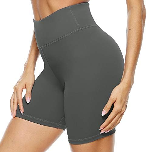 Дамски спортни къси панталони за йога PERSIT с принтом и висока талия, 2 Потайных джоба си, Матови, Спортни къси панталони