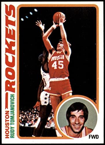1978 Topps # 58 Руди Томьянович Хюстън Рокетс (баскетболно карта) в Ню Йорк Рокетс Мичиган