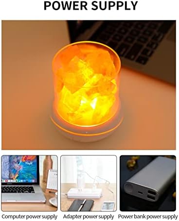 #KHFFFI USB Crystal Stone Night Light Дифузор Етерично Масло за Ароматерапия с Цветни Светлини
