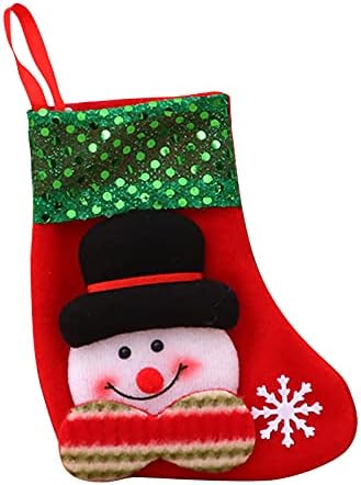 FlekmanArt Коледно Дърво, Окачени Чорапи Персонализирани Коледни Чорапи украшение за Семейството Коледна Празнична