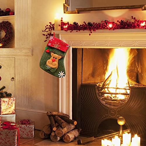Подарочное Украса На Шоколади Коледна Торбичка За Подарък Малка Чанта За Отглеждане На Коледни Чорапи Украса