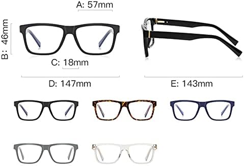 Очила за четене RESVIO за Мъже И Жени Ръчно изработени От Пластмаса TR90 Бизнес Пружинен Шарнир Квадратни Четци