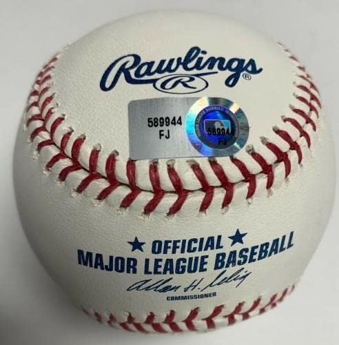 Томи Lasorda подписа MLB Бейзбол Dodgers PSA U60655 - Бейзболни топки с Автографи