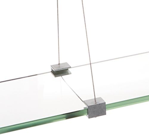 Стъклен рафт за кран Spancraft Glass, Матирана Стомана, 6 х 33