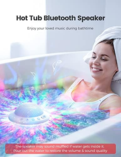 Високоговорители за плаващ басейн с цветни led задно осветяване, Водоустойчив Bluetooth говорител за хидромасажна