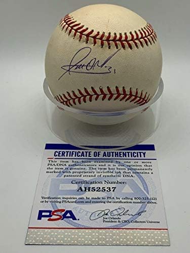 Скалистите планини Хосе Ортиса С автограф OMLB AL Budig Baseball PSA DNA AH52537 - Бейзболни топки с автографи